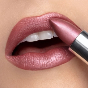 Dahling Cr??me | A Pale Rosy Mauve with Frosted Shimmer Lipstick
