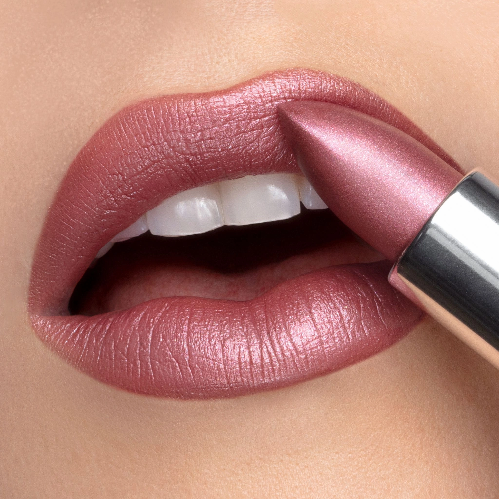 Dahling Cr??me | A Pale Rosy Mauve with Frosted Shimmer Lipstick