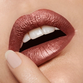 Film Noir | A Frosted Rich Golden Bronze Liquid Lipstick