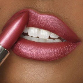 Mahvelous Cr??me | A Muted Raspberry with Pink and Gold Shimmer Lipstick
