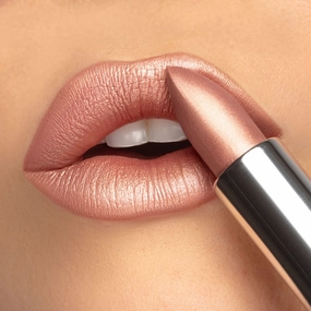 Posh Cr??me | A Frosted Pale Golden Nude Shimmer Lipstick