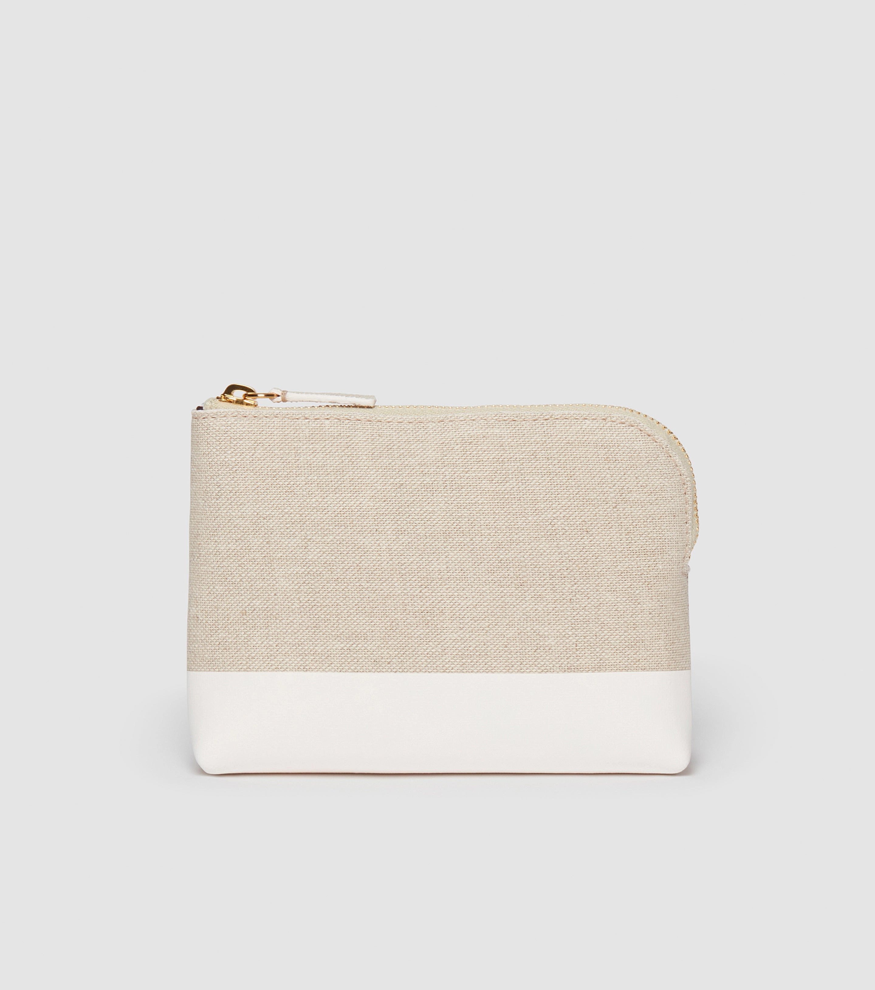 The Makeup Pouch - Linen and Cr??me
